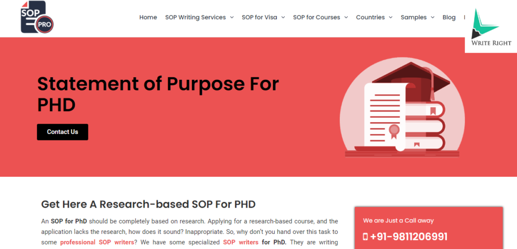 SOP Pro statement of purpose Writing Service