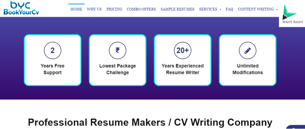 Bookyourcv CV writing service